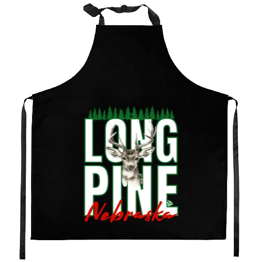 LONG PINE NEBRASKA DEER Family Design Kitchen Aprons