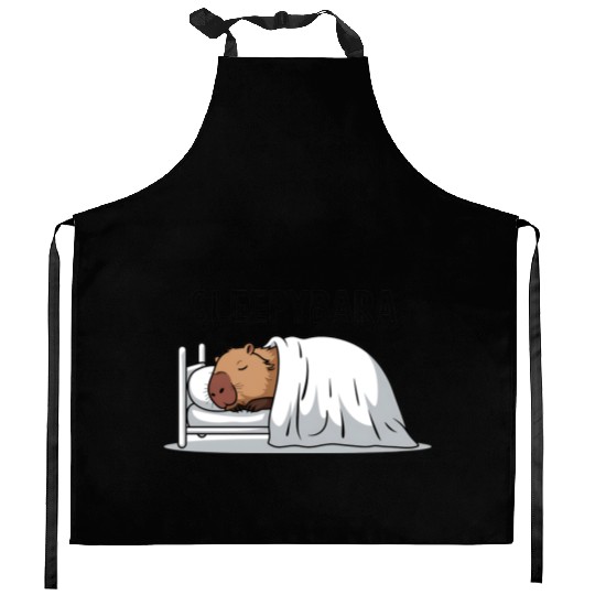 Capybara Official Sleep Nightgown Sleepybara Kitchen Aprons