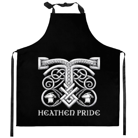 Asatru Valhalla Scandinavian Pride Norsemen Viking Kitchen Aprons