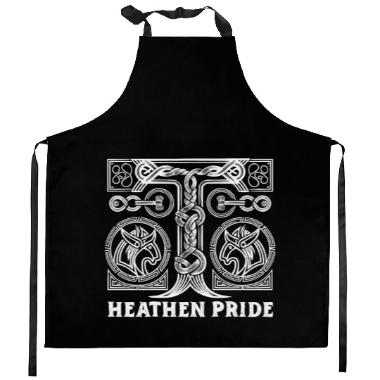 Asatru Valhalla Scandinavian Pride Norsemen Viking Kitchen Aprons