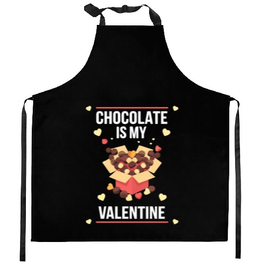Chocolate Is My Valentine Kitchen Aprons