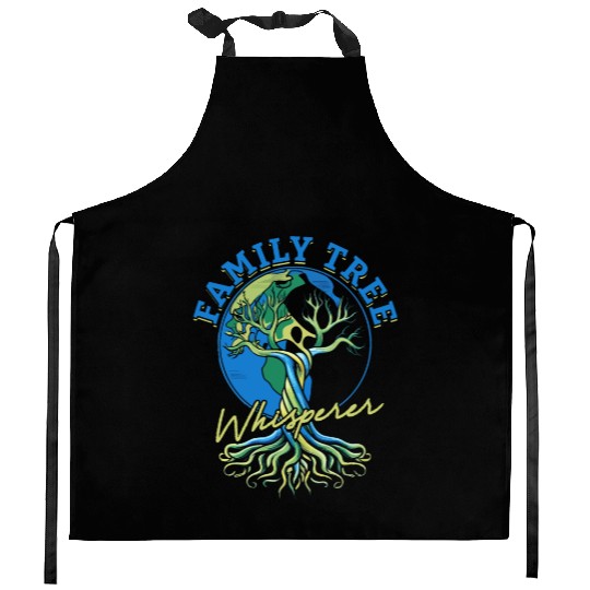 Genealogy Genealogist Family Tree Whisperer Kitchen Aprons