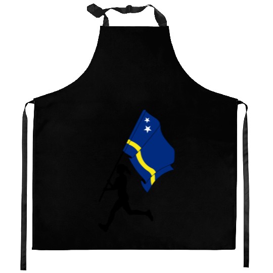 Runner flag Curacao women Kitchen Aprons