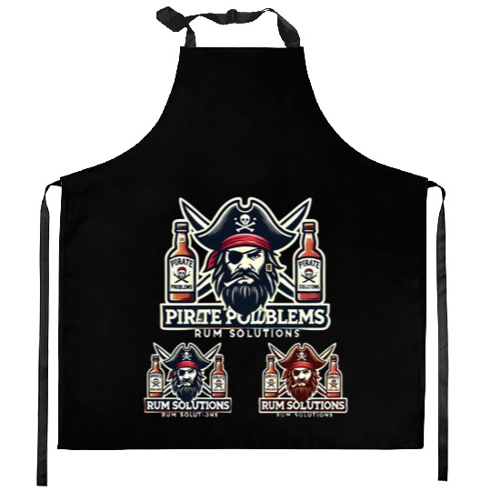Pirate Problems Rum Solutions Kitchen Aprons
