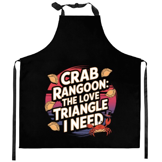 Crab Rangoon Lover American Chinese Sea Food Kitchen Aprons