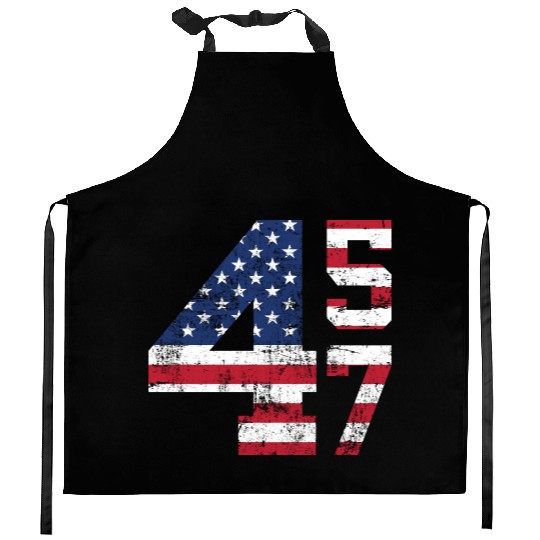 45 47 President Donald Trump Kitchen Aprons