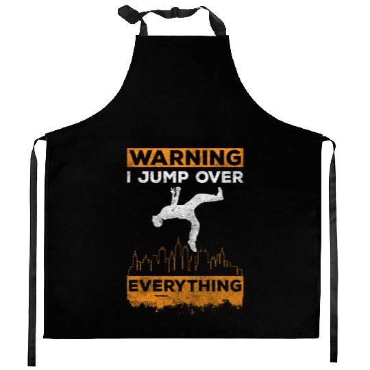 Freerunning Jumping Courageous Fast Kitchen Aprons
