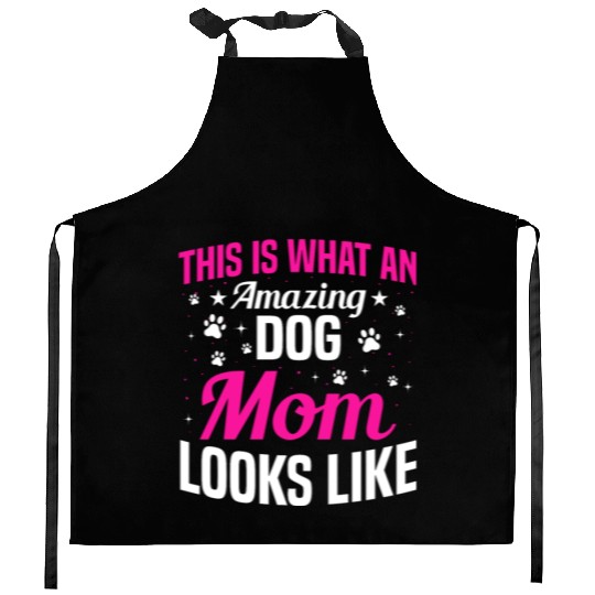 Dog Mom Saying Kitchen Aprons