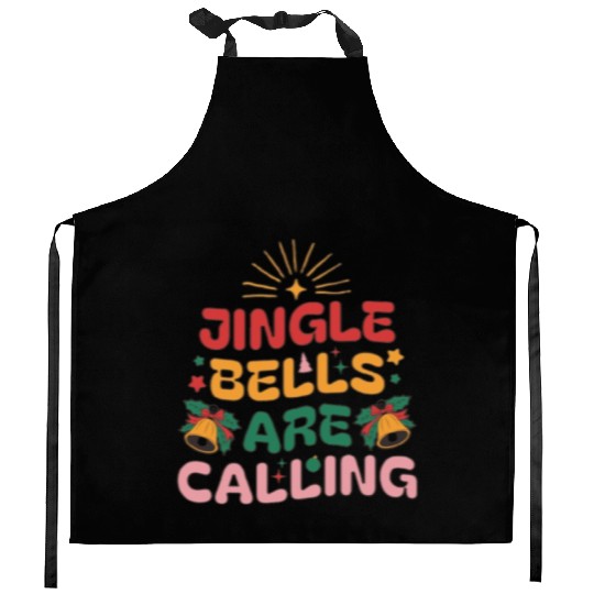 Jingle Bells Are Calling Kitchen Aprons