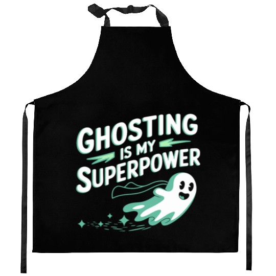 Paranormal Comedy Funny Ghost Humor Lighthearted Kitchen Aprons