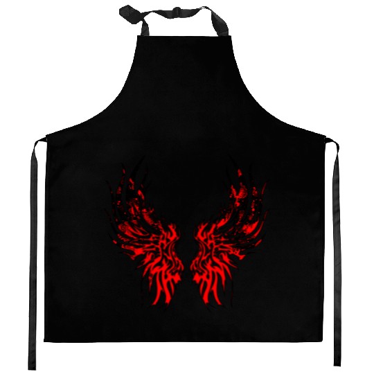Wings Dragon Anime Drakhuvud Mytiska reptil magi Kitchen Aprons