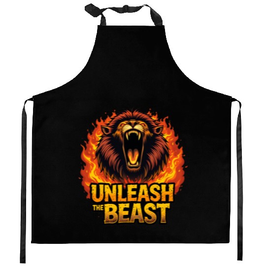 Unleash the Beast Kitchen Aprons