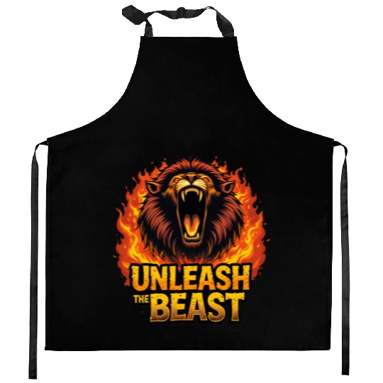 Unleash the Beast Kitchen Aprons