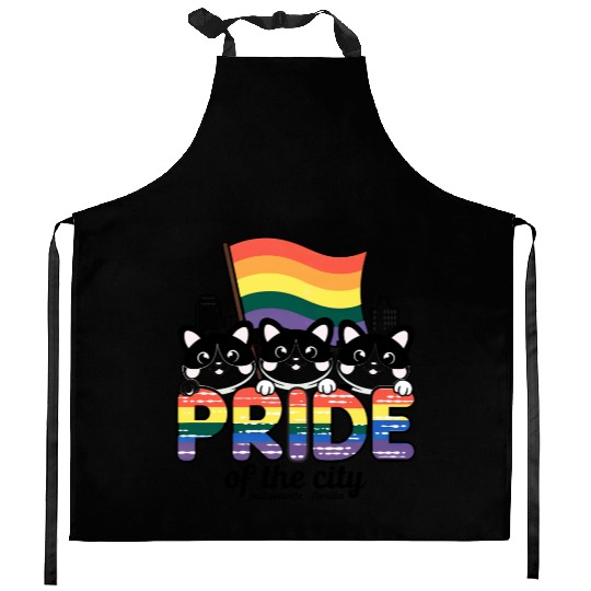 Pride of Jacksonville City Florida USA Rainbow Fla Kitchen Aprons