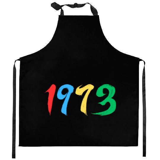1973, 50th birthday Kitchen Aprons