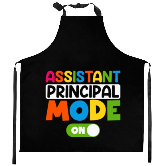Assistant Principal Mode On 100 days of school Kitchen Aprons