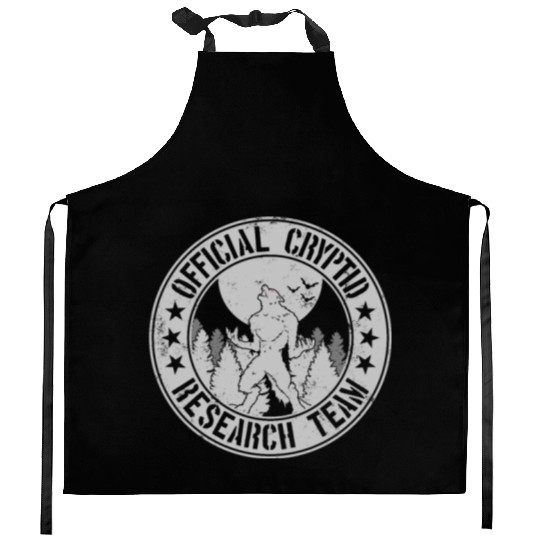 Cryptid Research Team | Werewolf Folklore Dogman Kitchen Aprons