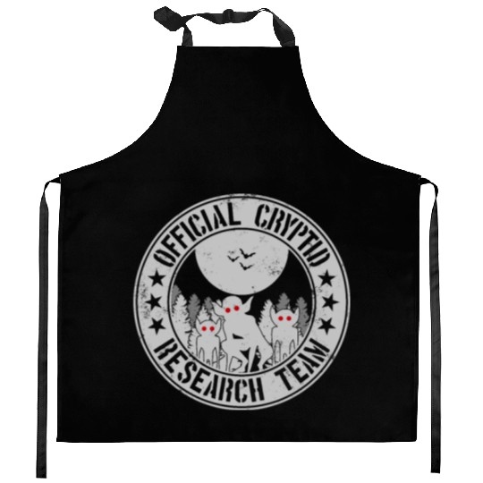 Cryptid Research Team Aliens Hopkinsville Goblins Kitchen Aprons