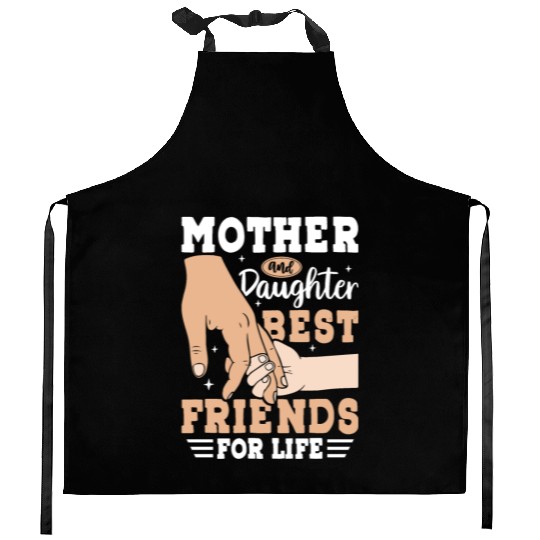 Mother and Daughter Best Friends for Life Kitchen Aprons