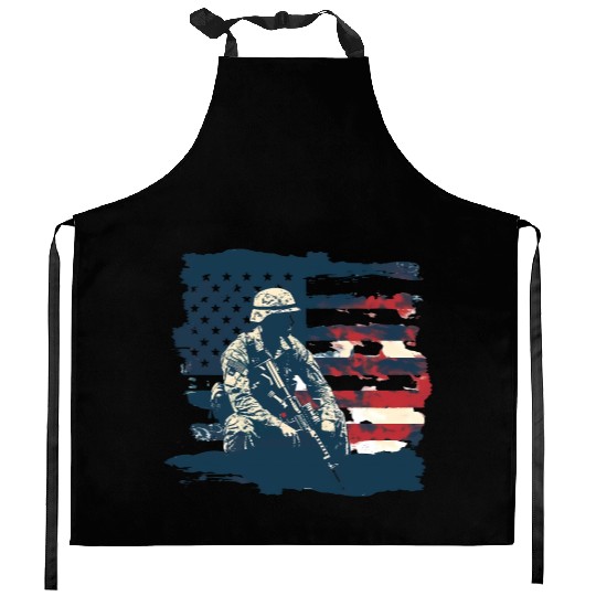 US Memorial Day Kitchen Aprons