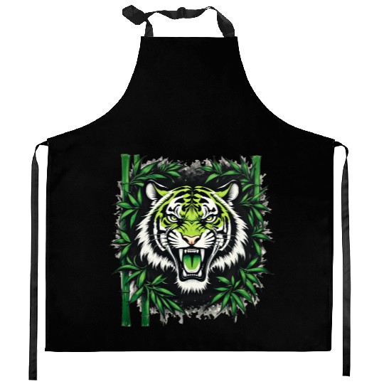 Roaring Bamboo Tiger Kitchen Aprons