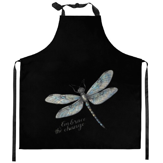 Embrace the Change Dragonfly Kitchen Aprons