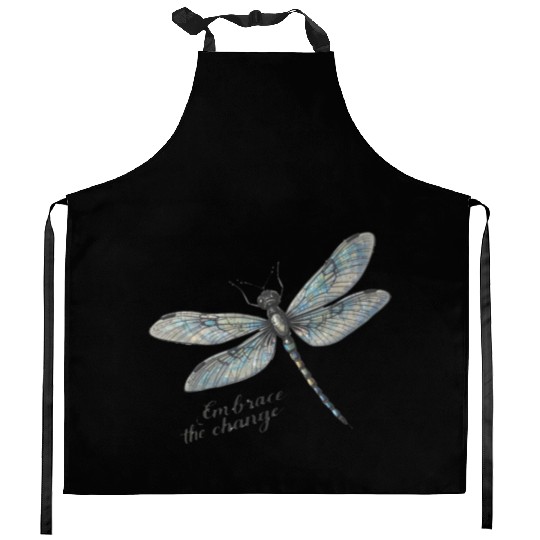 Embrace the Change Dragonfly Kitchen Aprons