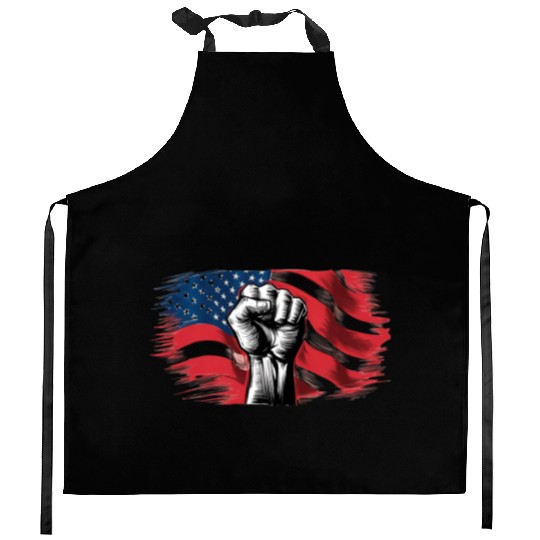 Martin Luther King Day Fight for the poeple Kitchen Aprons