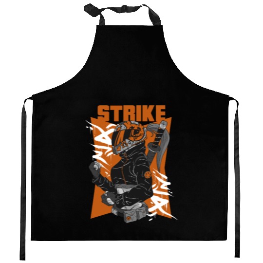Strike Rebels Street Fashion Kitchen Aprons