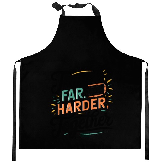 Travel Together adevnture travel quote text Art Kitchen Aprons