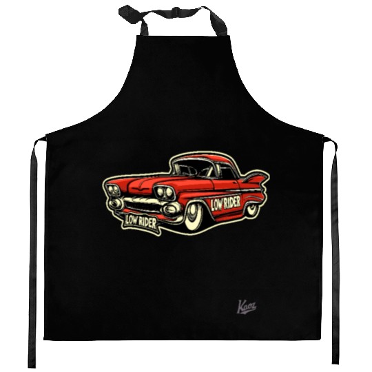 Classic Cholo Lowrider Car Kitchen Aprons