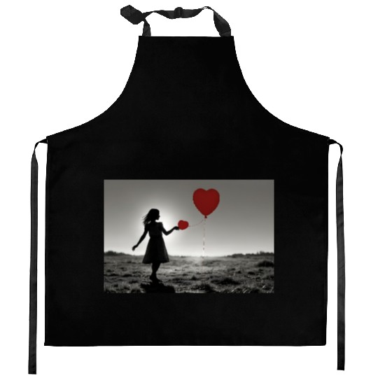 Girl With Balloon Banksy Kitchen Aprons