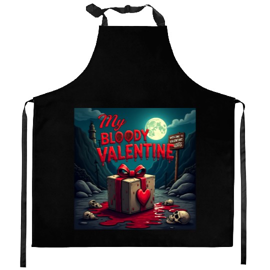 My bloody Valentine Kitchen Aprons