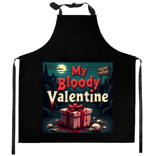 My bloody Valentine Kitchen Aprons