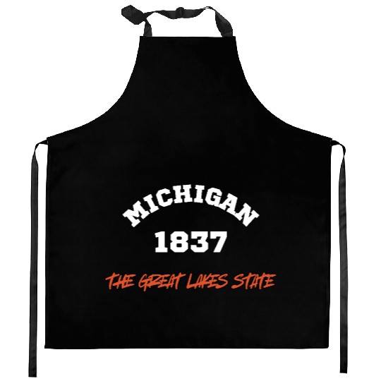 SAILING STRONG IN THE GREAT LAKES STATE Kitchen Aprons