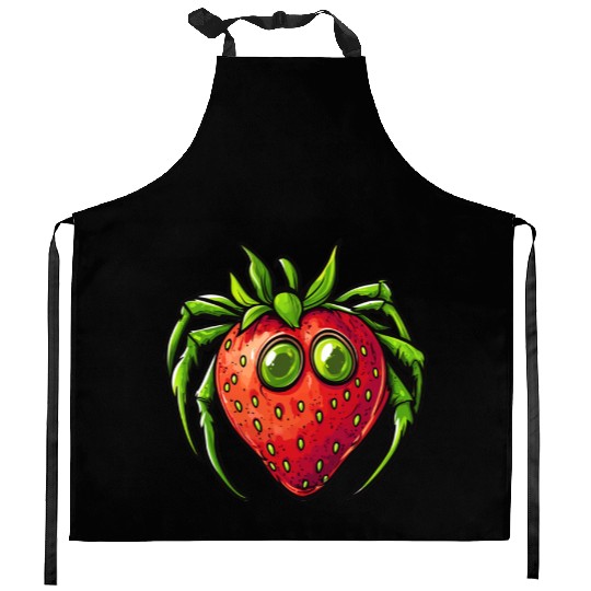 Strawberry Spider Strawberry Spider Kitchen Aprons