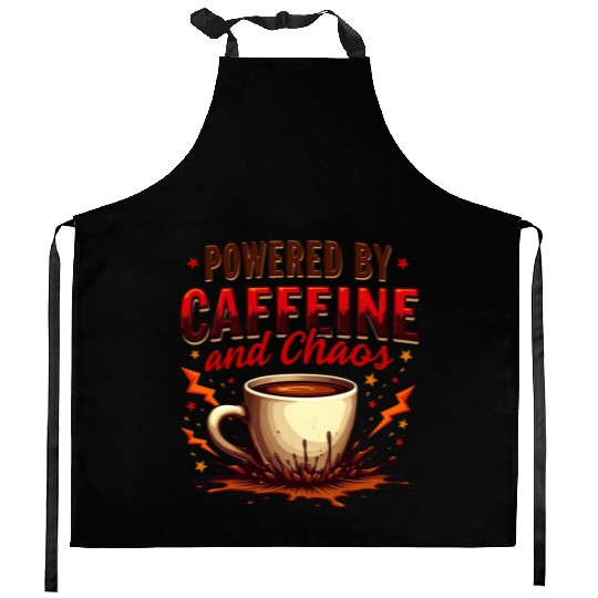 Caffeine Chaos Kitchen Aprons