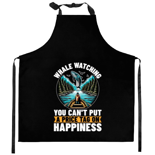 Whale Watching You Can't Put A Price Marine Animal Kitchen Aprons