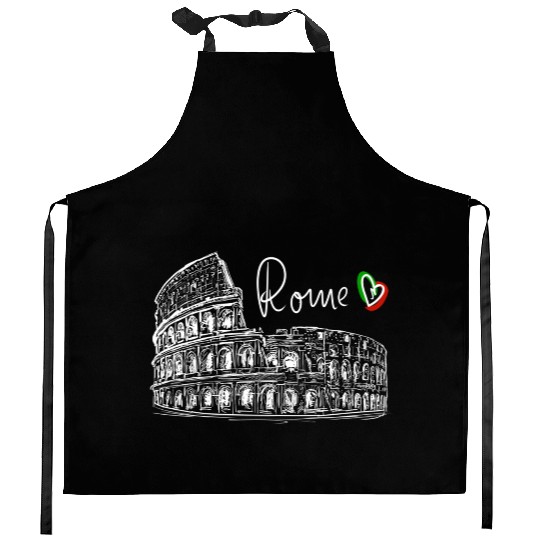 Colosseum Italy Rome sightseeing Trevi Fountain Kitchen Aprons