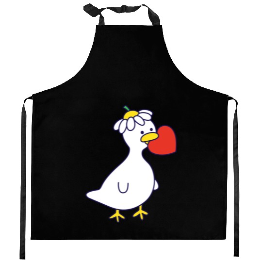 Silly Goose in Love Kitchen Aprons