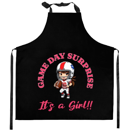 Game Day Surprise for Football Lovers Its a Girl Kitchen Aprons