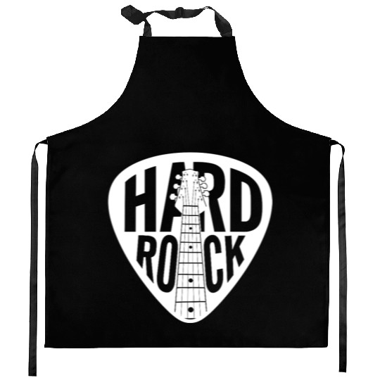 Hard Rock Guitar Pick Kitchen Aprons