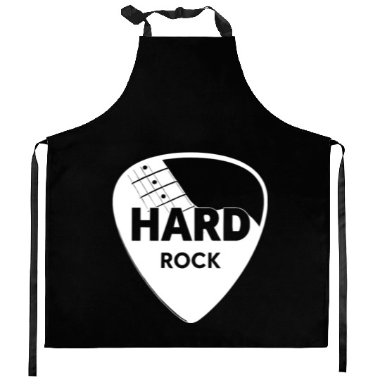 Hard Rock Guitar Pick Kitchen Aprons
