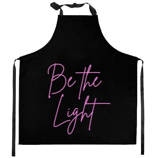 Be the light mindfulness Kitchen Aprons
