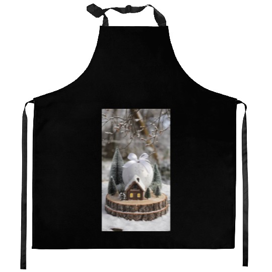 Winter Wonderland: A Miniature Holiday Escape Kitchen Aprons
