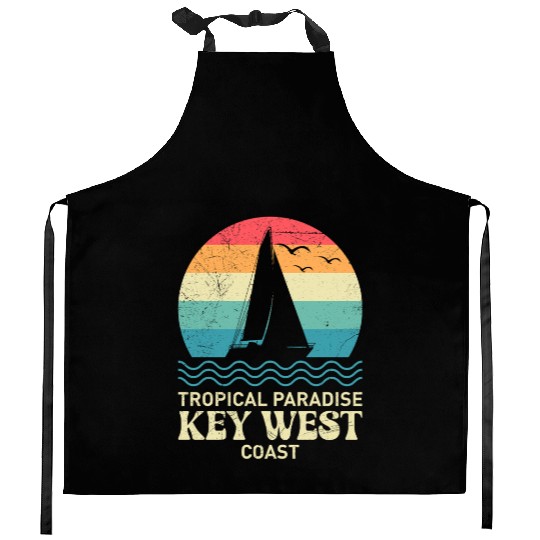 Florida TROPICAL PARADISE KEY-WEST COAST Kitchen Aprons