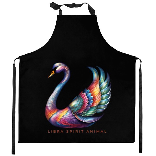 Libra Spirit Animal Swan Alebrije Kitchen Aprons