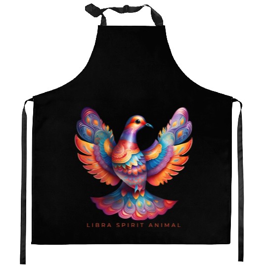 Libra Spirit Animal Dove Alebrije Female Kitchen Aprons