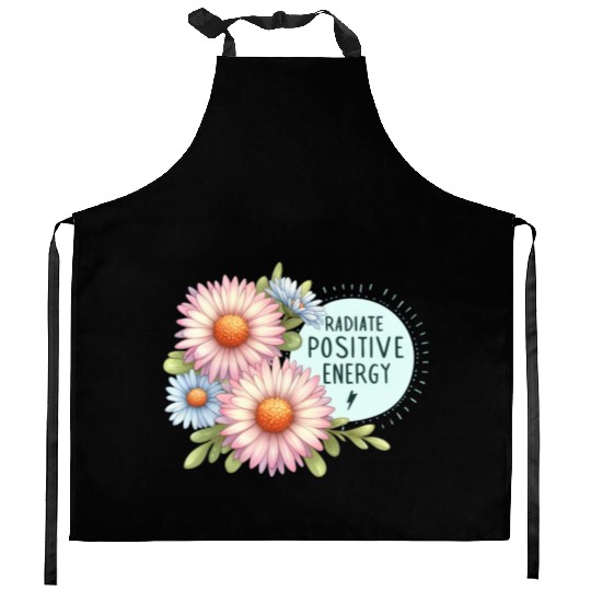 Radiate Positive Energy: Daisy and Bloom Art Kitchen Aprons
