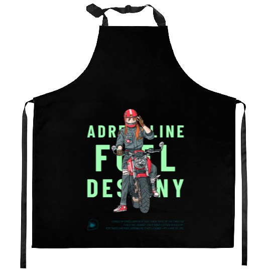Adrenaline Fuel Destiny – Anime-Inspired Kitchen Aprons